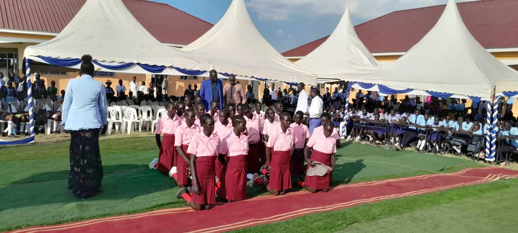 Students at a partner school